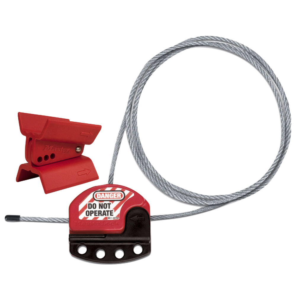 Master Lock S3921 Butterfly Valve Lockout With 4 x 900mm Cable