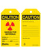 Master Lock Guardian Extreme Tag Caution Radioactive Materials Yellow (6Pk)