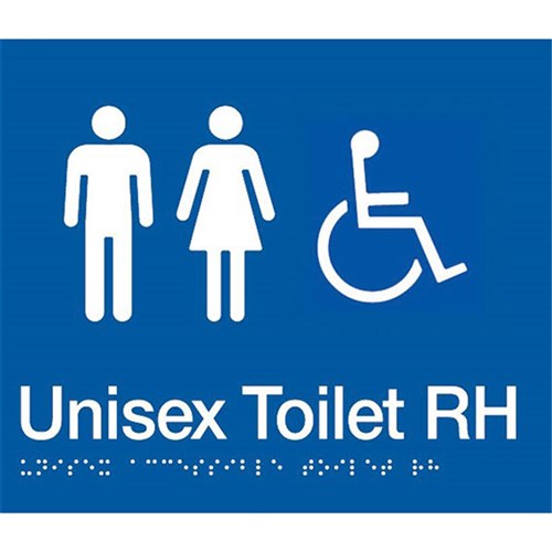 TTSM Unisex Disabled Toilet Right Hand Transfer Signs