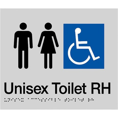 TTSM Unisex Disabled Toilet Right Hand Transfer Signs