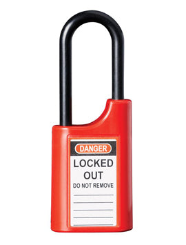 Lockwood 215P 40Mm Padlock 50Mm Poly Shackle Red 6Kd Tp