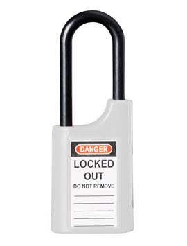Lockwood 215P 40Mm Padlock Latch Poly 50Mm Shackle White 6Kd Tp