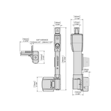D&D Magna Latch Vertical Pull Series 3 Adjustable