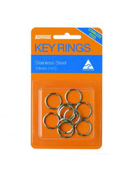 Kevron Keyrings Id1045 19Mm Pkt=10 Ss