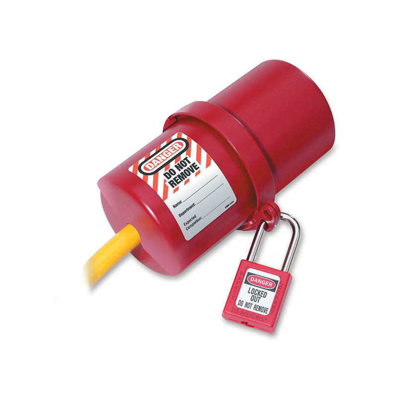 Master Lock 0488 Plug Lockout Large – 240 & 250 Volt Plugs