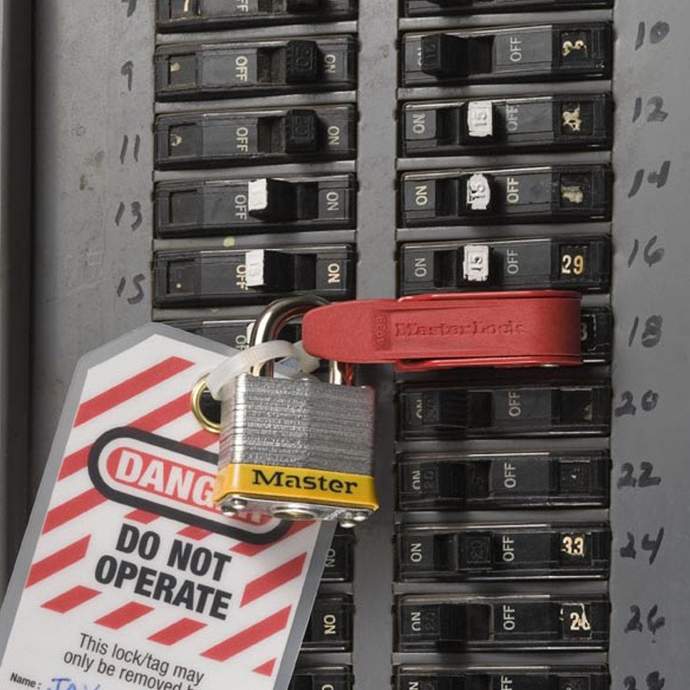 Master Lock 0493B Grip Tight Circuit Breaker Lockout – Standard Single & Double Toggles