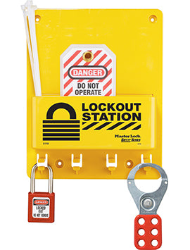 Master Lock Compact Lockout Station With Accessories S1705P410
