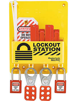 Master Lock Compact Lockout Station With Accessories S1720E410