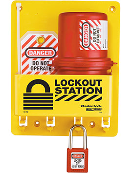 Master Lock Compact Lockout Station With Accessories S1745E410
