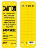 Master Lock Guardian Extreme Scaffold Tags Caution Do Not Alter Yellow
