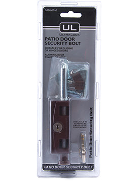 Ultralock Patio Bolt Brown Keyed To Differ Display Pack