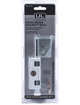Ultralock Patio Bolt White Keyed To Differ Display Pack
